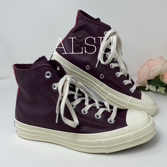 Converse Shoes - Converse Ctas 70 High Top Leather Dark Sangria W